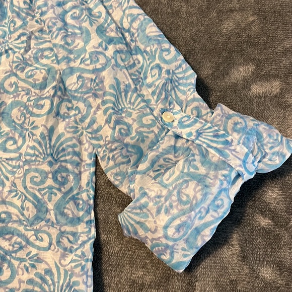 Roberta Roller Rabbit Medium Cotton Silk Blend Tunic/Beach Cover - Picture 8 of 8